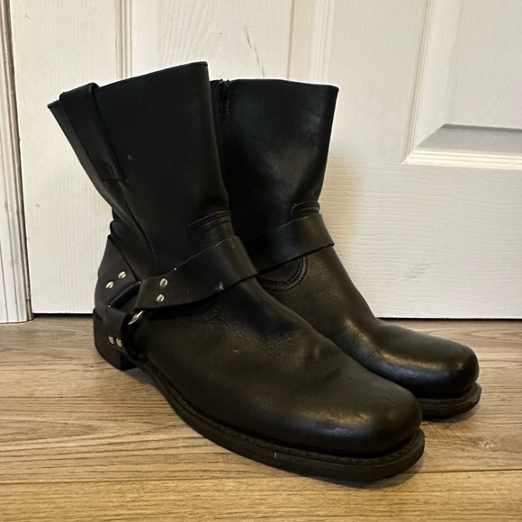 Boulder Creek Trading Company Other - Boulder Creek Trading Company Black Leather Motorcycle Boots